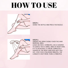 30ml 100ml Hair Removal Spray Depilatory Armpit Hair And Legs Hair Foam Mousse And Removal Is Gentle Hair Cream Spray Non-irritating