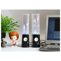 LED Dancing Water Fountain Bluetooth Speaker - Wireless Light Show Music Speaker for Home Party & Desk Decor