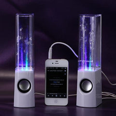 LED Dancing Water Fountain Bluetooth Speaker - Wireless Light Show Music Speaker for Home Party & Desk Decor
