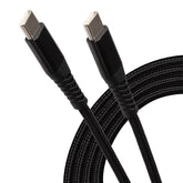 Maplin USB-C to USB-C 60W PD Braided Cable - Black