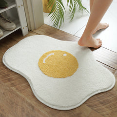 Funny Egg Entrance Carpet Hallway Bathroom Rug Area Rugs Kitchen Rug Bedroom Floor Mats Nordic Welcome Doormat Chic Room Decor
