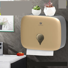 Wall Mounted Tissue Box Holder - No Drill Bathroom Paper Towel Dispenser for Hotel Home