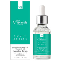 Hydrating Serum Polyglutamic Acid 1%, Vitamin C 3% 30ml
