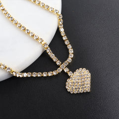 Multi-Layer Body Shape Diamond Love Leg Chain Beach