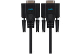 Maplin Premium Serial RS232 Null Modem 9 Pin Female Cable - Black, 3m
