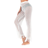 New Hollow-out Knitted Tassel Crocheted Beach Pants