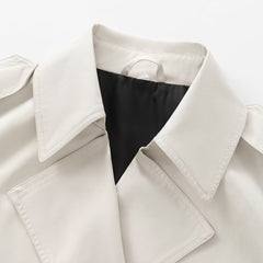 British Style Short Lapel Trench Coat