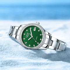 Fashion Girl Quartz Watch Diamond-encrusted Multifunctional Waterproof Luminous