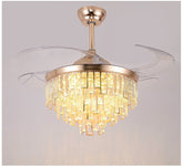 Living Room Invisible Dining Room ABS Ceiling Fan Lamp