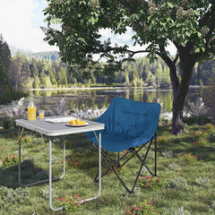 1PC Foldable Camping Lightweight Portable Fishing Chair Folding Armchair with Padded Seat Carry Bag for Outdoor Beach Picnic