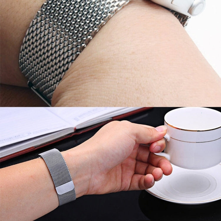 Correa de pulsera con cierre magnético de acero inoxidable con lazo milanés de 18 mm para Huawei Watch Band 5, lazo milanés Correa de pulsera con cierre magnético de acero inoxidable con lazo milanés de 18 mm para Huawei Watch Band 5, lazo milanés