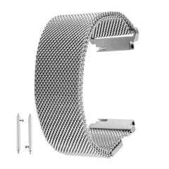 Correa de pulsera con cierre magnético de acero inoxidable con lazo milanés de 18 mm para Huawei Watch Band 5, lazo milanés