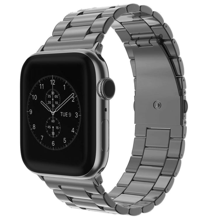 For Apple Watch Series 10 42mm / 9&8&7 41mm / SE 3&SE 2&6&SE&5&4 40mm / 3&2&1 38mm Fold Buckle 3 Beads Stainless Steel Watch Band For Apple Watch Series 10 42mm / 9&8&7 41mm / SE 3&SE 2&6&SE&5&4 40mm / 3&2&1 38mm Fold Buckle 3 Beads Stainless Steel Watch Band