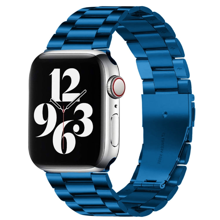 For Apple Watch Series 10 42mm / 9&8&7 41mm / SE 3&SE 2&6&SE&5&4 40mm / 3&2&1 38mm Fold Buckle 3 Beads Stainless Steel Watch Band For Apple Watch Series 10 42mm / 9&8&7 41mm / SE 3&SE 2&6&SE&5&4 40mm / 3&2&1 38mm Fold Buckle 3 Beads Stainless Steel Watch Band
