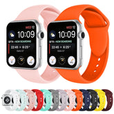 Double Rivets Silicone Watch Band for Apple Watch Series 3 & 2 & 1 38mm