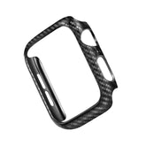 Estuche protector de marco de fibra de carbono para Apple Watch Series 6, SE, 5 y 4 de 44 mm, para Apple Watch Series 6, SE, 5 y 4 de 44 mm