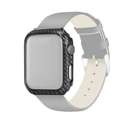 Estuche protector de marco de fibra de carbono para Apple Watch Series 6, SE, 5 y 4 de 44 mm, para Apple Watch Series 6, SE, 5 y 4 de 44 mm