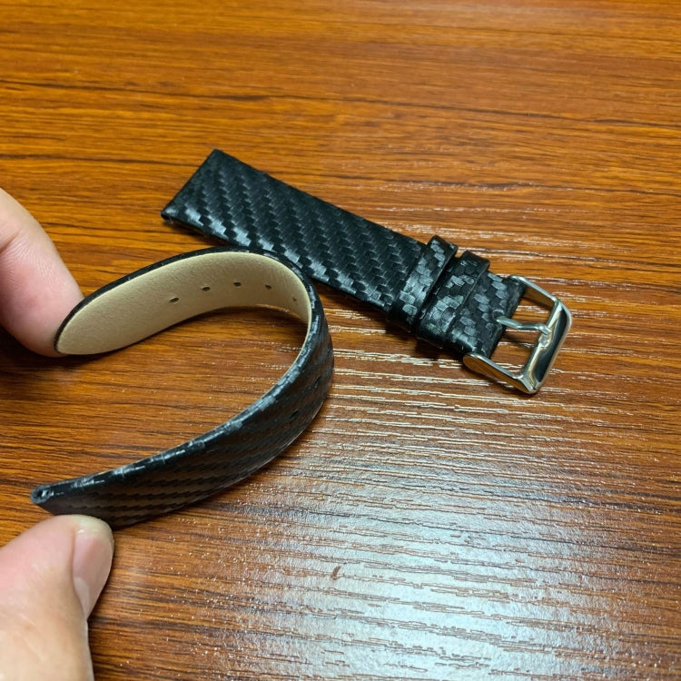 Genuine Leather Carbon Fiber Strap for Apple Watch Series 5 & 4 40mm & Series 3 & 2 & 1 38mm Genuine Leather Carbon Fiber Strap for Apple Watch Series 5 & 4 40mm & Series 3 & 2 & 1 38mm