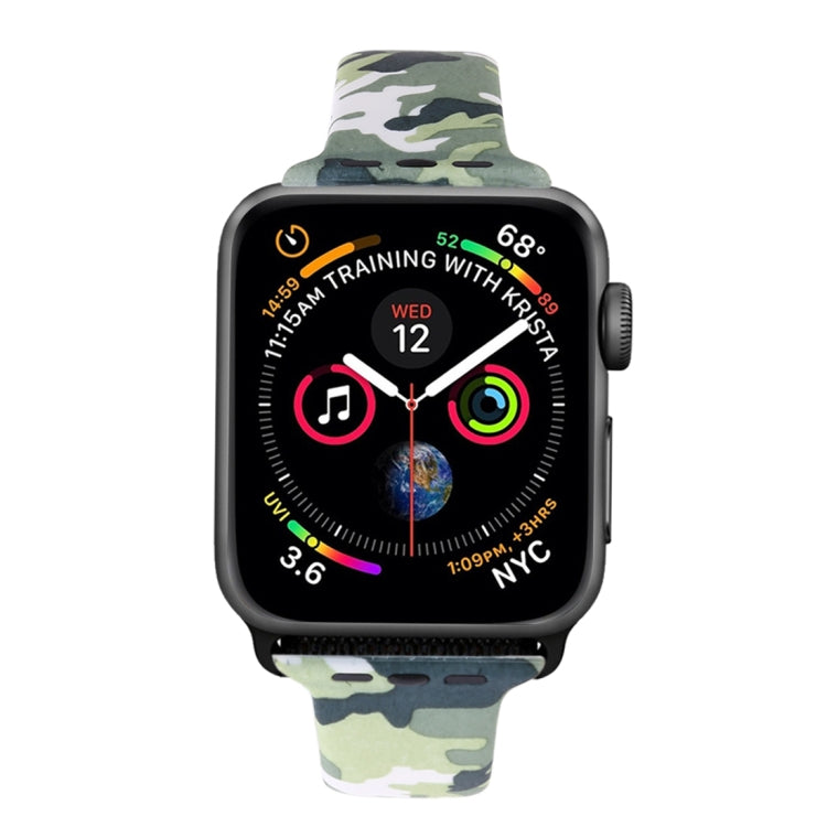 Silicone Printing Strap for Apple Watch Series 5 & 4 40mm (Color Flower Pattern) Silicone Printing Strap for Apple Watch Series 5 & 4 40mm (Color Flower Pattern)