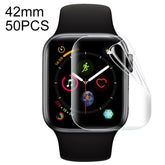 50 PCS For Apple Watch Series 3 / 2 / 1 42mm Soft Hydrogel Film Full Cover Front Protector