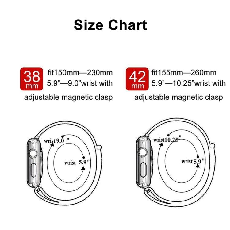 For Apple Watch Ultra 49mm&Watch Ultra 2 49mm / Series 10 46mm / 9&8&7 45mm / SE 3&SE 2&6&SE&5&4 44mm / 3&2&1 42mm Color-changing Magnetic Nylon Watch Band For Apple Watch Ultra 49mm&Watch Ultra 2 49mm / Series 10 46mm / 9&8&7 45mm / SE 3&SE 2&6&SE&5&4 44mm / 3&2&1 42mm Color-changing Magnetic Nylon Watch Band