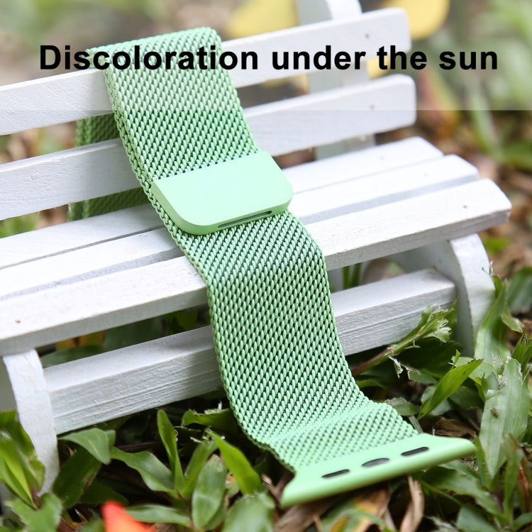 For Apple Watch Ultra 49mm&Watch Ultra 2 49mm / Series 10 46mm / 9&8&7 45mm / SE 3&SE 2&6&SE&5&4 44mm / 3&2&1 42mm Color-changing Magnetic Nylon Watch Band For Apple Watch Ultra 49mm&Watch Ultra 2 49mm / Series 10 46mm / 9&8&7 45mm / SE 3&SE 2&6&SE&5&4 44mm / 3&2&1 42mm Color-changing Magnetic Nylon Watch Band
