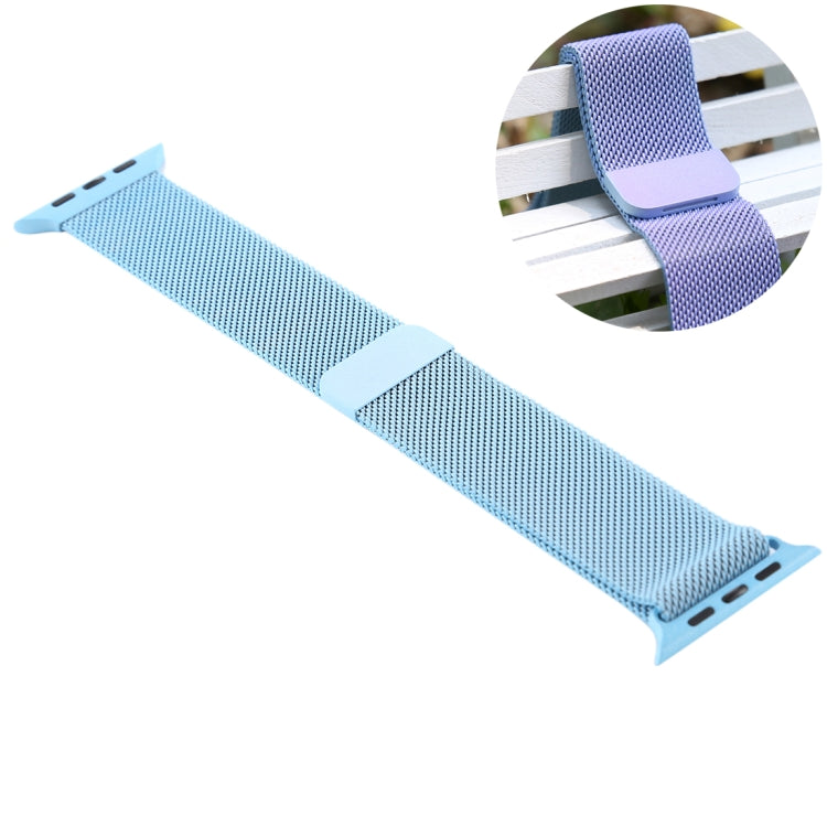For Apple Watch Ultra 49mm&Watch Ultra 2 49mm / Series 10 46mm / 9&8&7 45mm / SE 3&SE 2&6&SE&5&4 44mm / 3&2&1 42mm Color-changing Magnetic Nylon Watch Band For Apple Watch Ultra 49mm&Watch Ultra 2 49mm / Series 10 46mm / 9&8&7 45mm / SE 3&SE 2&6&SE&5&4 44mm / 3&2&1 42mm Color-changing Magnetic Nylon Watch Band