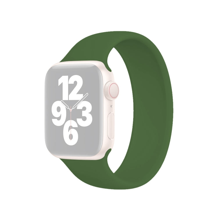 For Apple Watch Ultra 49mm&Watch Ultra 2 49mm / Series 10 46mm / 9&8&7 45mm / SE 3&SE 2&6&SE&5&4 44mm / 3&2&1 42mm Solid Color Elastic Silicone Watch Band, Size:L 156mm For Apple Watch Ultra 49mm&Watch Ultra 2 49mm / Series 10 46mm / 9&8&7 45mm / SE 3&SE 2&6&SE&5&4 44mm / 3&2&1 42mm Solid Color Elastic Silicone Watch Band, Size:L 156mm
