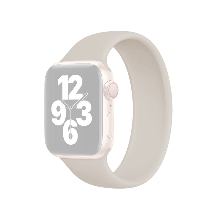 For Apple Watch Ultra 49mm&Watch Ultra 2 49mm / Series 10 46mm / 9&8&7 45mm / SE 3&SE 2&6&SE&5&4 44mm / 3&2&1 42mm Solid Color Elastic Silicone Watch Band, Size:L 156mm For Apple Watch Ultra 49mm&Watch Ultra 2 49mm / Series 10 46mm / 9&8&7 45mm / SE 3&SE 2&6&SE&5&4 44mm / 3&2&1 42mm Solid Color Elastic Silicone Watch Band, Size:L 156mm