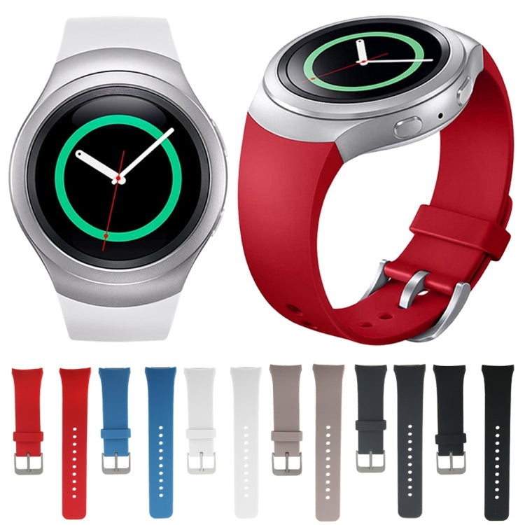 Correa de silicona de color sólido para reloj Samsung Gear S2 Sport/Gear S2 Correa de silicona de color sólido para reloj Samsung Gear S2 Sport/Gear S2