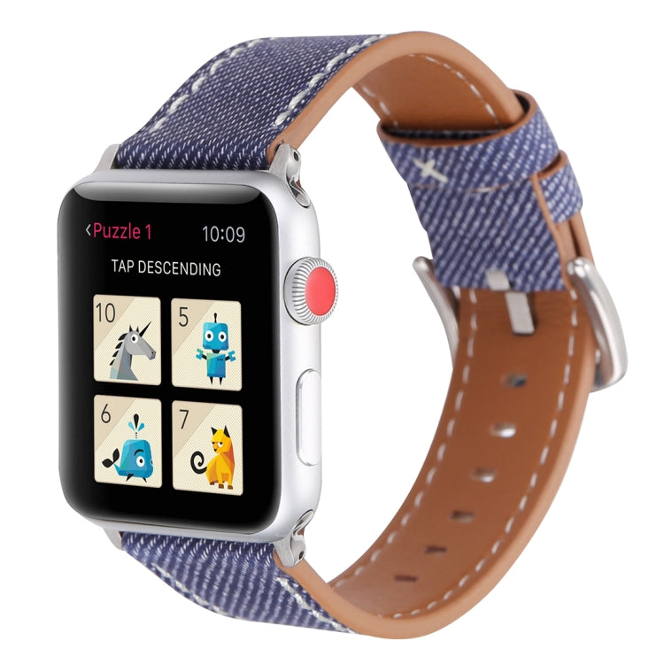 For Apple Watch Ultra 49mm&Watch Ultra 2 49mm / Series 10 46mm / 9&8&7 45mm / SE 3&SE 2&6&SE&5&4 44mm / 3&2&1 42mm Simple Fashion Genuine Leather Cowboy Pattern Watch Band For Apple Watch Ultra 49mm&Watch Ultra 2 49mm / Series 10 46mm / 9&8&7 45mm / SE 3&SE 2&6&SE&5&4 44mm / 3&2&1 42mm Simple Fashion Genuine Leather Cowboy Pattern Watch Band
