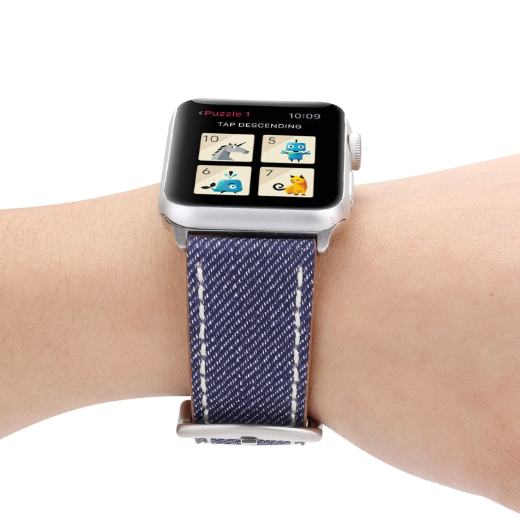 For Apple Watch Ultra 49mm&Watch Ultra 2 49mm / Series 10 46mm / 9&8&7 45mm / SE 3&SE 2&6&SE&5&4 44mm / 3&2&1 42mm Simple Fashion Genuine Leather Cowboy Pattern Watch Band For Apple Watch Ultra 49mm&Watch Ultra 2 49mm / Series 10 46mm / 9&8&7 45mm / SE 3&SE 2&6&SE&5&4 44mm / 3&2&1 42mm Simple Fashion Genuine Leather Cowboy Pattern Watch Band