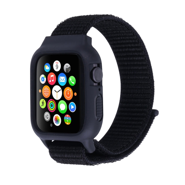For Apple Watch Ultra 49mm&Watch Ultra 2 49mm / Series 10 46mm / 9&8&7 45mm / SE 3&SE 2&6&SE&5&4 44mm / 3&2&1 42mm Nylon Watch Band with Hook and Loop Fastener For Apple Watch Ultra 49mm&Watch Ultra 2 49mm / Series 10 46mm / 9&8&7 45mm / SE 3&SE 2&6&SE&5&4 44mm / 3&2&1 42mm Nylon Watch Band with Hook and Loop Fastener