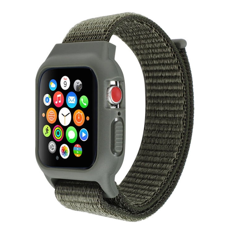 For Apple Watch Ultra 49mm&Watch Ultra 2 49mm / Series 10 46mm / 9&8&7 45mm / SE 3&SE 2&6&SE&5&4 44mm / 3&2&1 42mm Nylon Watch Band with Hook and Loop Fastener For Apple Watch Ultra 49mm&Watch Ultra 2 49mm / Series 10 46mm / 9&8&7 45mm / SE 3&SE 2&6&SE&5&4 44mm / 3&2&1 42mm Nylon Watch Band with Hook and Loop Fastener
