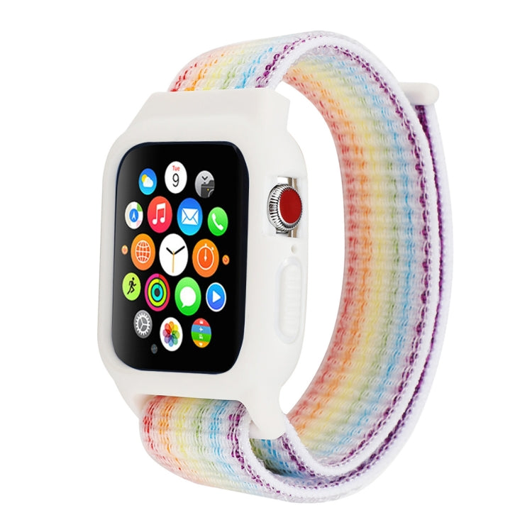 For Apple Watch Ultra 49mm&Watch Ultra 2 49mm / Series 10 46mm / 9&8&7 45mm / SE 3&SE 2&6&SE&5&4 44mm / 3&2&1 42mm Nylon Watch Band with Hook and Loop Fastener For Apple Watch Ultra 49mm&Watch Ultra 2 49mm / Series 10 46mm / 9&8&7 45mm / SE 3&SE 2&6&SE&5&4 44mm / 3&2&1 42mm Nylon Watch Band with Hook and Loop Fastener