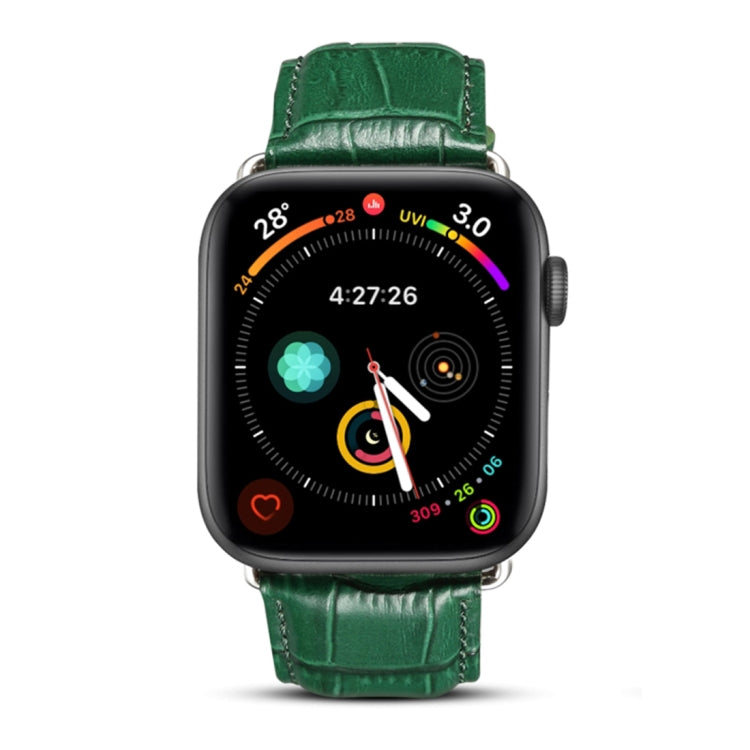 Denior Crocodile Grain Watch Cowhide Leather Watch Band for Apple Watch Ultra 49mm&Watch Ultra 2 49mm / Series 10 46mm / 9&8&7 45mm / SE 3&SE 2&6&SE&5&4 44mm / 3&2&1 42mm Denior Crocodile Grain Watch Cowhide Leather Watch Band for Apple Watch Ultra 49mm&Watch Ultra 2 49mm / Series 10 46mm / 9&8&7 45mm / SE 3&SE 2&6&SE&5&4 44mm / 3&2&1 42mm