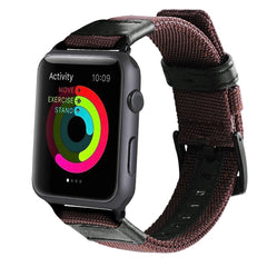 Jeep Style Nylon Wrist Watch Band with Stainless Steel Buckle for Apple Watch Series 3 & 2 & 1 42mm, 42mm
