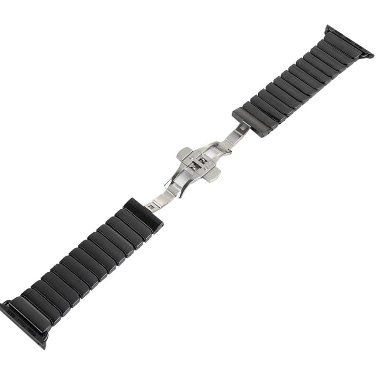 For Apple Watch Ultra 49mm&Watch Ultra 2 49mm / Series 10 46mm / 9&8&7 45mm / SE 3&SE 2&6&SE&5&4 44mm / 3&2&1 42mm Delicate Ceramics Wrist Watch Band For Apple Watch Ultra 49mm&Watch Ultra 2 49mm / Series 10 46mm / 9&8&7 45mm / SE 3&SE 2&6&SE&5&4 44mm / 3&2&1 42mm Delicate Ceramics Wrist Watch Band