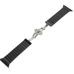 For Apple Watch Ultra 49mm&Watch Ultra 2 49mm / Series 10 46mm / 9&8&7 45mm / SE 3&SE 2&6&SE&5&4 44mm / 3&2&1 42mm Delicate Ceramics Wrist Watch Band