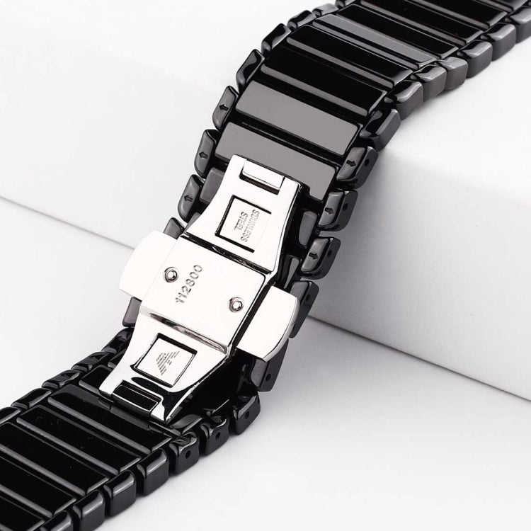 For Apple Watch Ultra 49mm&Watch Ultra 2 49mm / Series 10 46mm / 9&8&7 45mm / SE 3&SE 2&6&SE&5&4 44mm / 3&2&1 42mm Delicate Ceramics Wrist Watch Band For Apple Watch Ultra 49mm&Watch Ultra 2 49mm / Series 10 46mm / 9&8&7 45mm / SE 3&SE 2&6&SE&5&4 44mm / 3&2&1 42mm Delicate Ceramics Wrist Watch Band