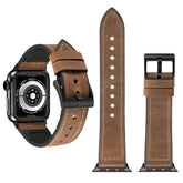 Crazy Horse Texture TPU Watch Band for Apple Watch Series 3 & 2 & 1 42mm