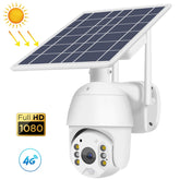 T16 1080P Full HD 4G (EU Version) Network Monitoring Solar Powered Camera, Support PIR + Radar Alarm, Night Vision, Two Way Audio, TF Card