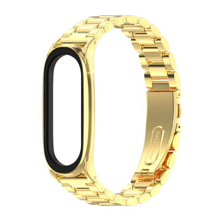 Mijobs Edelstahl-Metall-Uhrenarmband für Xiaomi Mi Band 3 & 4 & 5 & 6 Mijobs Edelstahl-Metall-Uhrenarmband für Xiaomi Mi Band 3 & 4 & 5 & 6