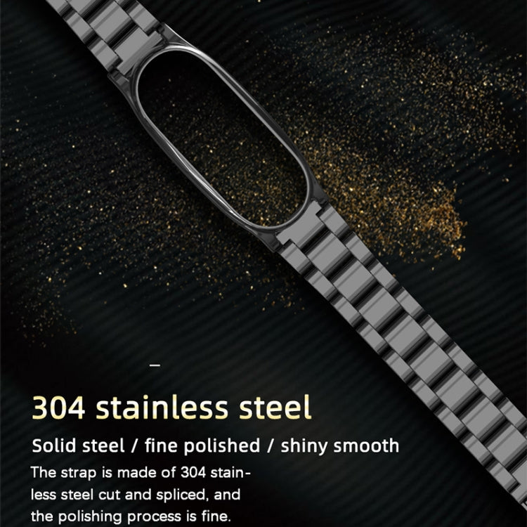 Mijobs Edelstahl-Metall-Uhrenarmband für Xiaomi Mi Band 3 & 4 & 5 & 6 Mijobs Edelstahl-Metall-Uhrenarmband für Xiaomi Mi Band 3 & 4 & 5 & 6