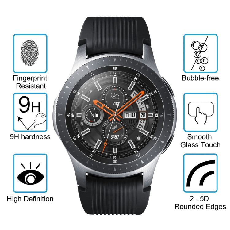 ENKAY Hat-Prince 0.2mm 9H 2.15D Curved Edge Tempered Glass Film for Galaxy Watch 46mm, Tempered Glass/46mm, 2 PCS Tempered Glass/46mm ENKAY Hat-Prince 0.2mm 9H 2.15D Curved Edge Tempered Glass Film for Galaxy Watch 46mm, Tempered Glass/46mm, 2 PCS Tempered Glass/46mm