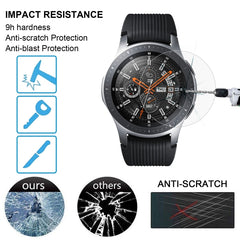 ENKAY Hat-Prince 0.2mm 9H 2.15D Curved Edge Tempered Glass Film for Galaxy Watch 46mm, Tempered Glass/46mm, 2 PCS Tempered Glass/46mm