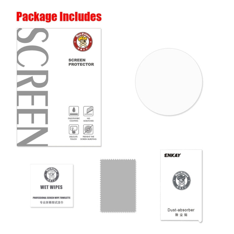 ENKAY Hat-Prince 0.2mm 9H 2.15D Curved Edge Tempered Glass Film for Galaxy Watch 46mm, Tempered Glass/46mm, 2 PCS Tempered Glass/46mm ENKAY Hat-Prince 0.2mm 9H 2.15D Curved Edge Tempered Glass Film for Galaxy Watch 46mm, Tempered Glass/46mm, 2 PCS Tempered Glass/46mm