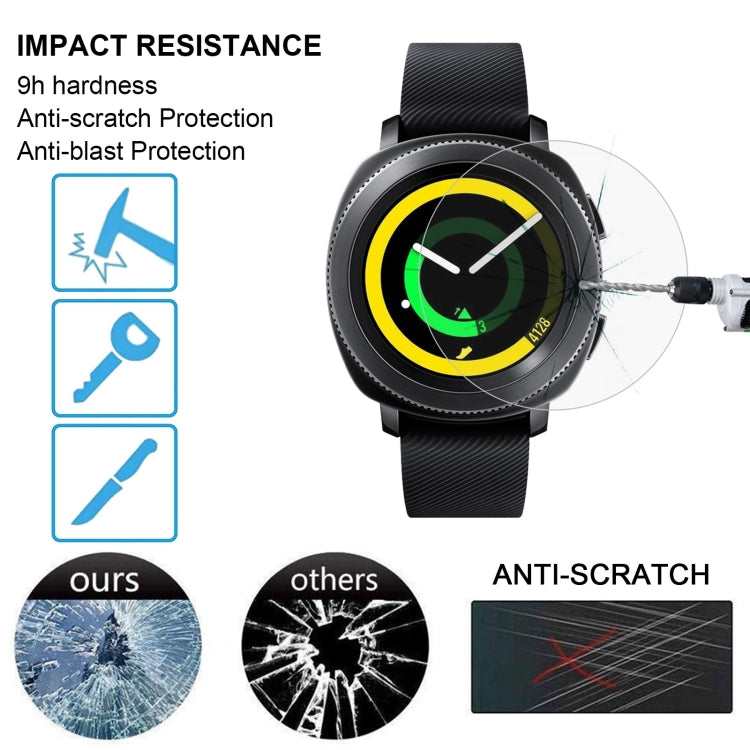 2 PCS ENKAY Hat-Prince for Samsung Gear Sport Smart Watch 0.2mm 9H Surface Hardness 2.15D Explosion-proof Tempered Glass Screen Film, For Samsung Gear Sport (2PCS) 2 PCS ENKAY Hat-Prince for Samsung Gear Sport Smart Watch 0.2mm 9H Surface Hardness 2.15D Explosion-proof Tempered Glass Screen Film, For Samsung Gear Sport (2PCS)
