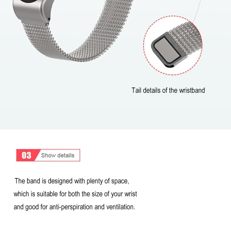 Mijobs Milan CS Metal Magnetic Watch Band for Xiaomi Mi Band 3 & 4 & 5 & 6, Host not Include Mijobs Milan CS Metal Magnetic Watch Band for Xiaomi Mi Band 3 & 4 & 5 & 6, Host not Include