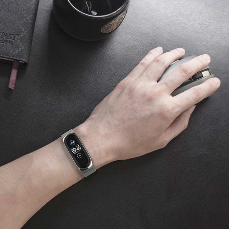 Mijobs Milan CS Screwless Buckle Metal Watch Band Case for Xiaomi Mi Band 3 & 4 & 5 & 6, Host not Included Mijobs Milan CS Screwless Buckle Metal Watch Band Case for Xiaomi Mi Band 3 & 4 & 5 & 6, Host not Included